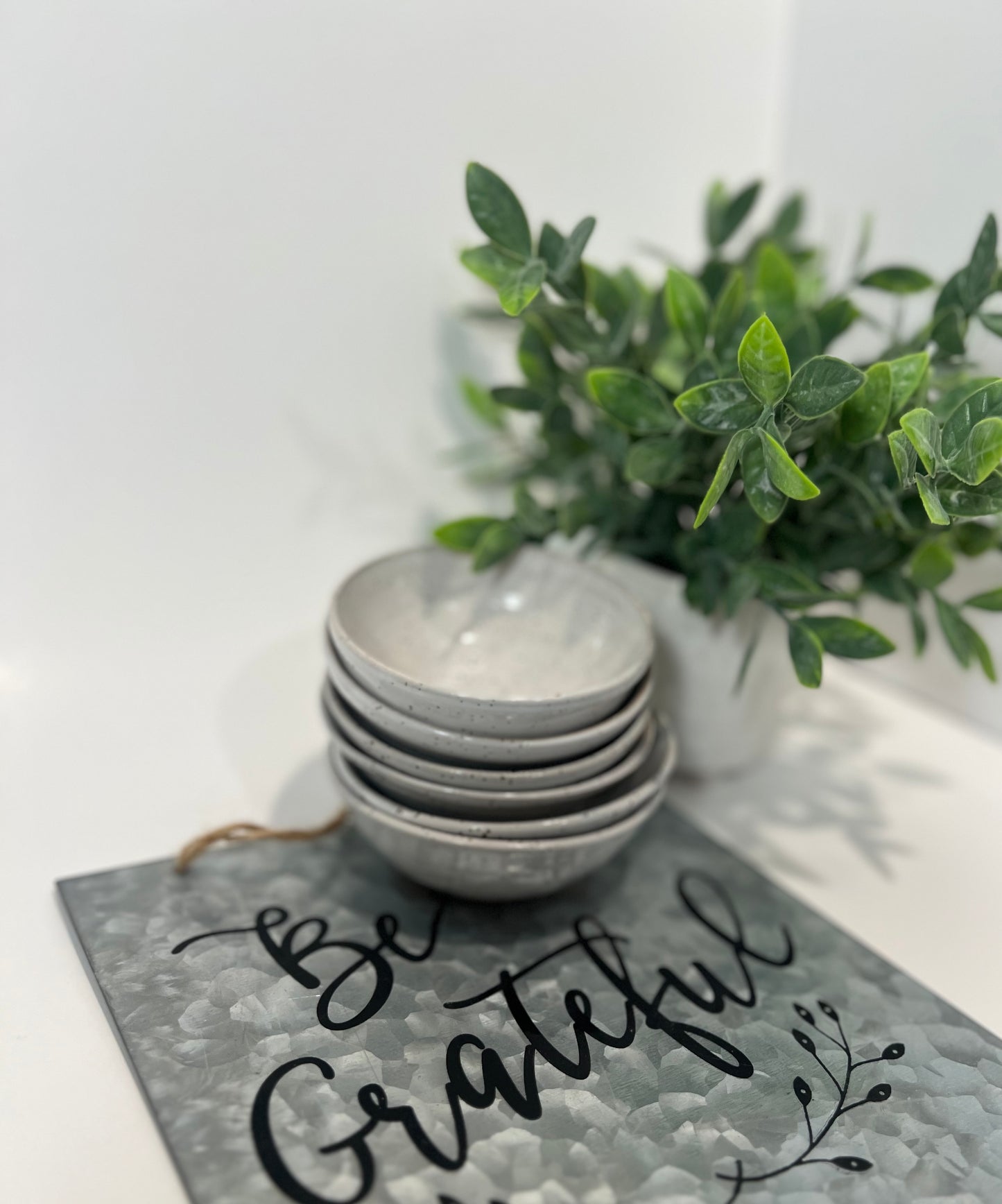 Mini Bowl - Speckled White